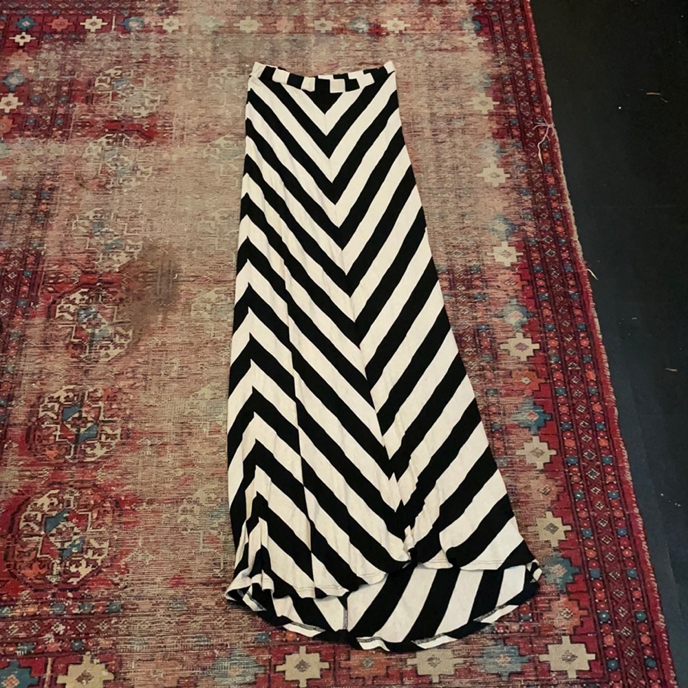 Ella Moss striped maxi skirt size small
